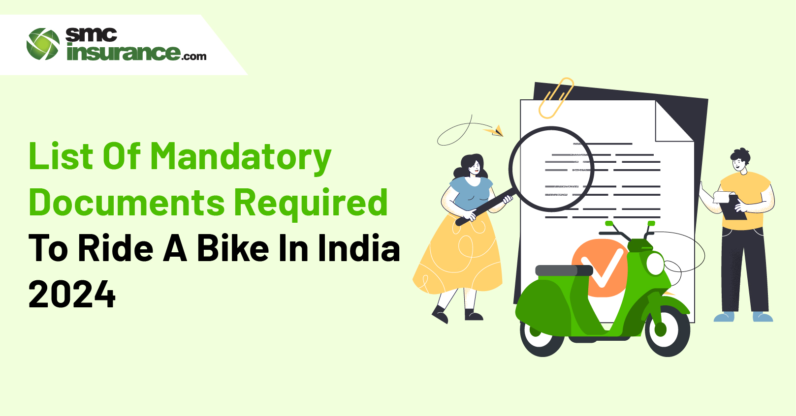 List Of Mandatory Documents Required To Ride A Bike In India 2024