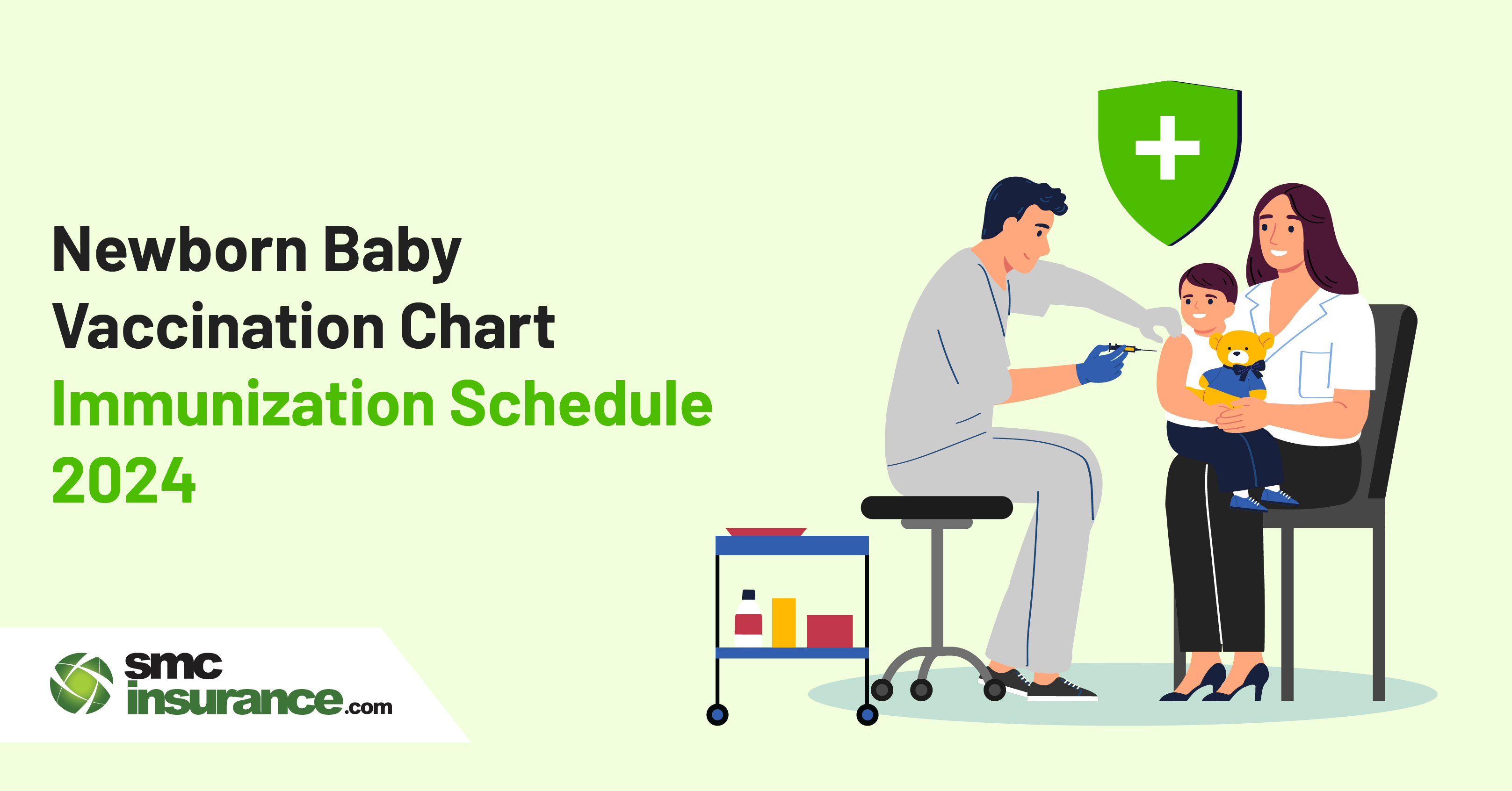 Newborn Baby Vaccination Chart (Immunisation Schedule 2024)