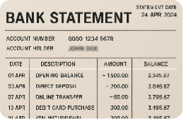 Bank Statement