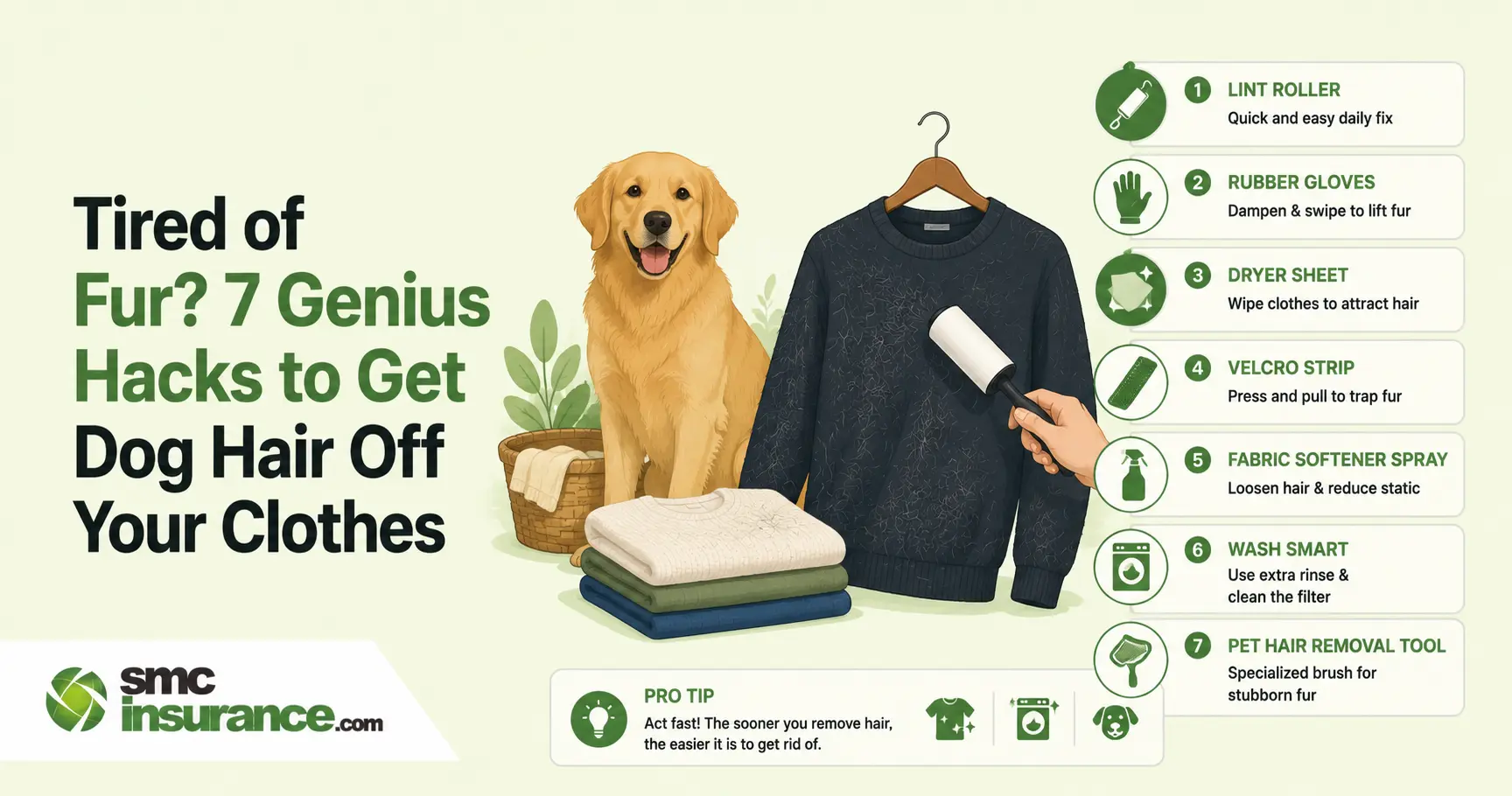 Tired of Fur? 7 Genius Hacks to Get Dog Hair Off Your Clothes