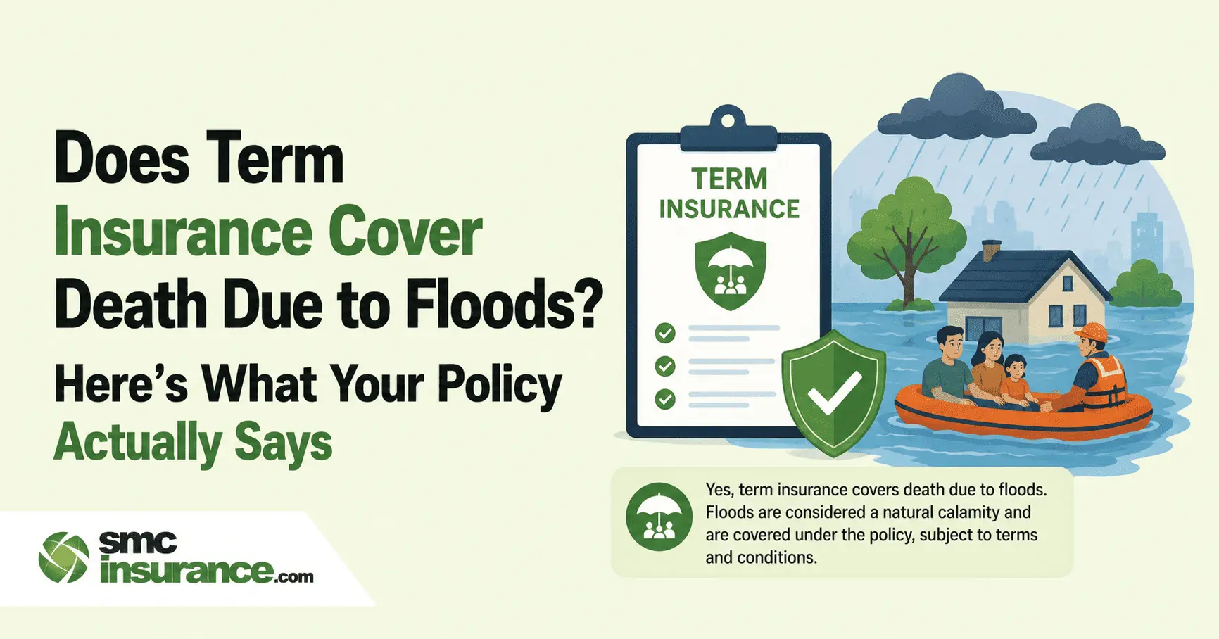 Does Term Insurance Cover Death Due to Floods? Here's What Your Policy Actually Says