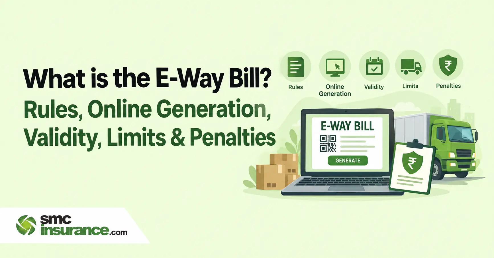 What is the E-Way Bill? Rules, Online Generation, Validity, Limits & Penalties