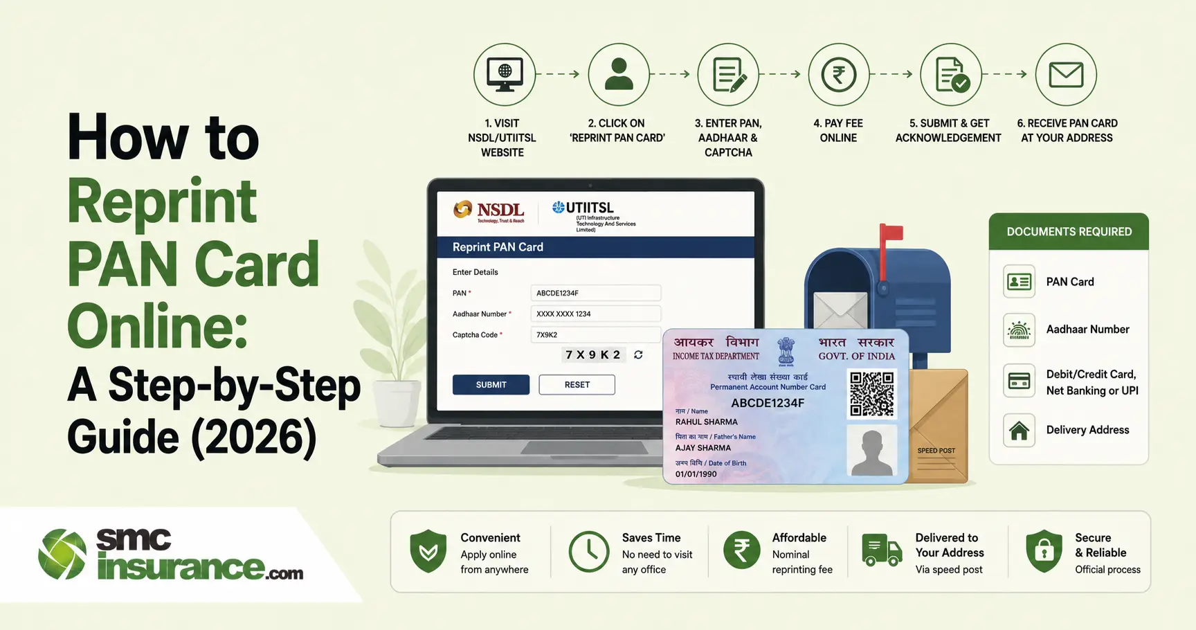 How to Reprint PAN Card Online: A Step-by-Step Guide (2026)