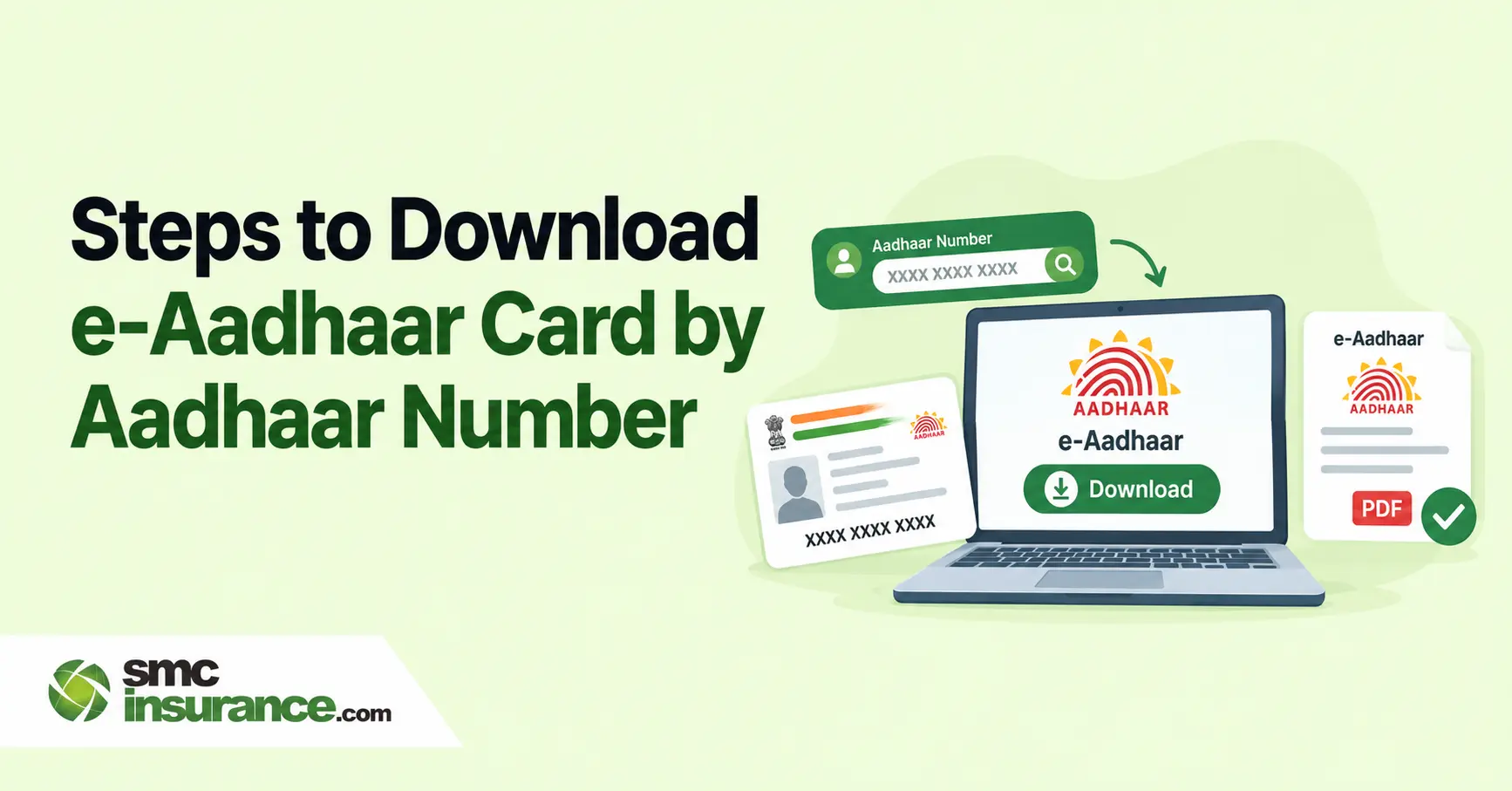 Steps to Download e-Aadhaar Card by Aadhaar Number