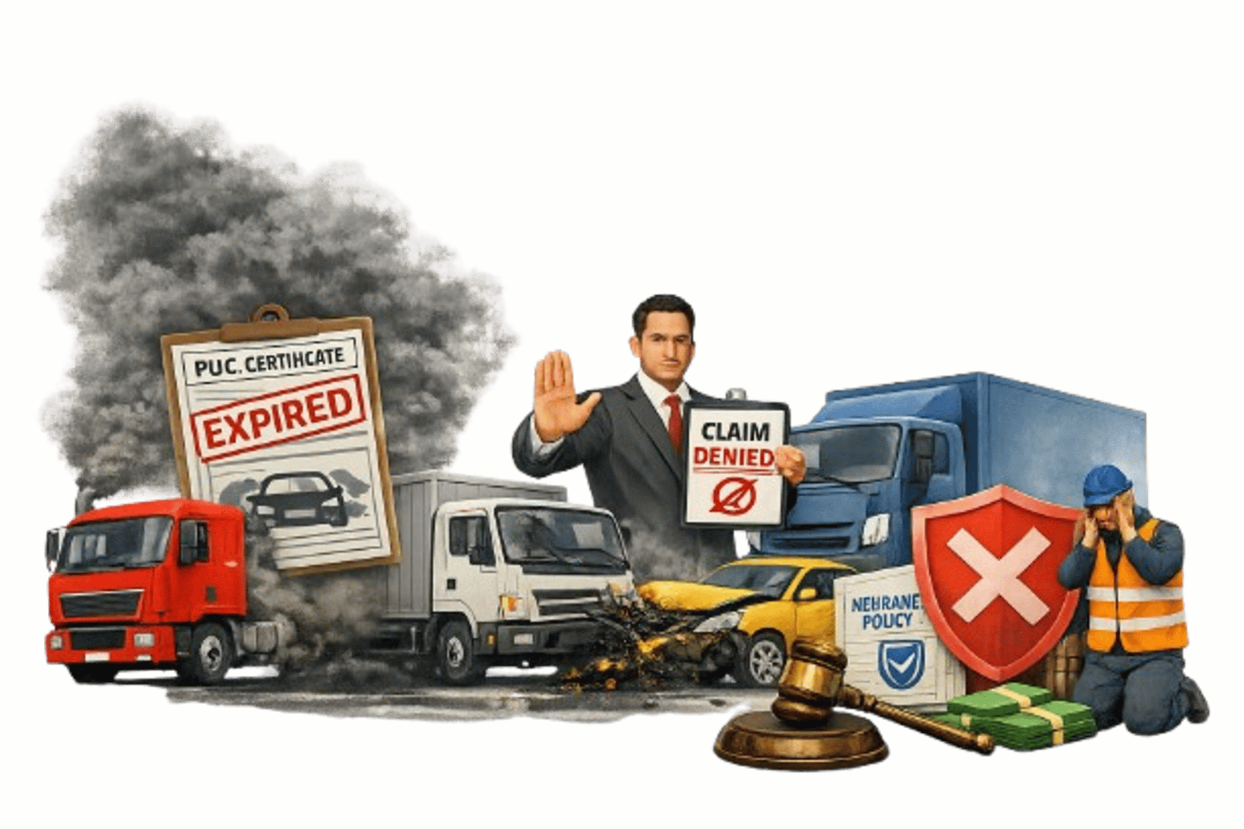 Can Commercial Vehicle Insurance Reject Claims for an Expired Pollution Certificate?