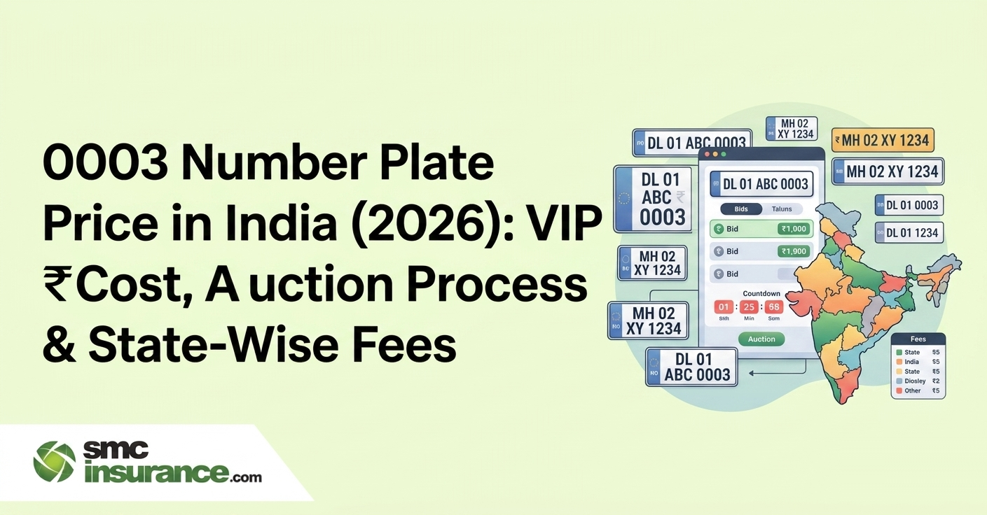 0003 Number Plate Price in India (2026): VIP Cost, Auction Process & State-Wise Fees